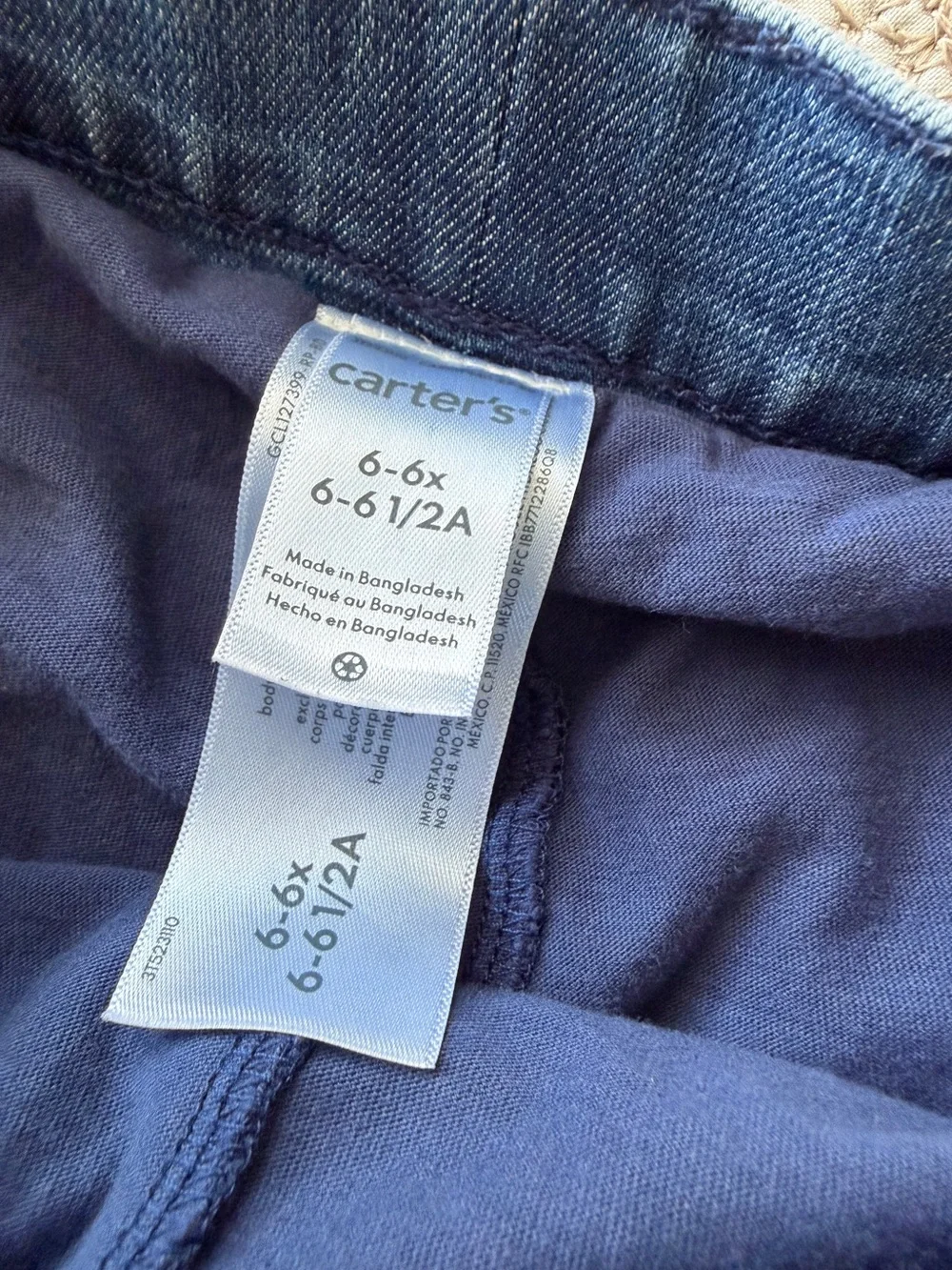 Carter’s Pull-On Pleated Denim Skort